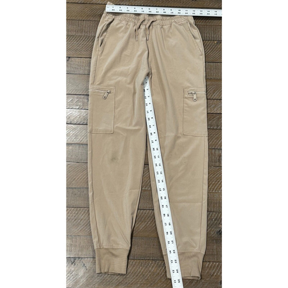 Abercrombie Kids Tan Jogger Boys Tie Front - Size 11/12 - See Damage - Picture 2 of 7